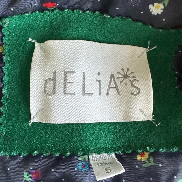 Vintage Thinsulate Green Wool Pea Coat with Toggles - Size Small - Picture 4 of 11